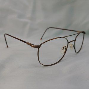 SEBASTIANO Eyeglass Frames SEB-F8302 Metal Full Rims Brown Bronze Tortoise